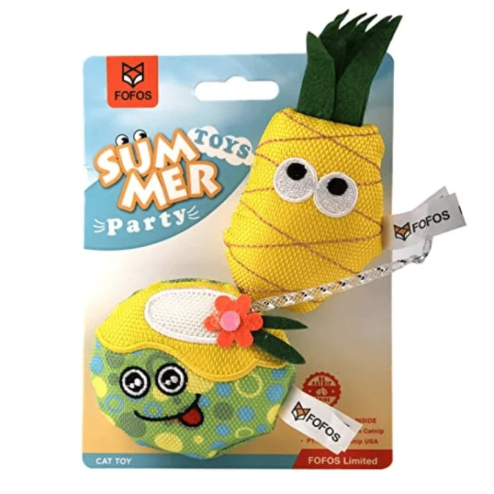 Fofos Summer Juice with Pineapple Cat Toy