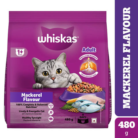 Whiskas  Mackerel Adult Cat Dry Food