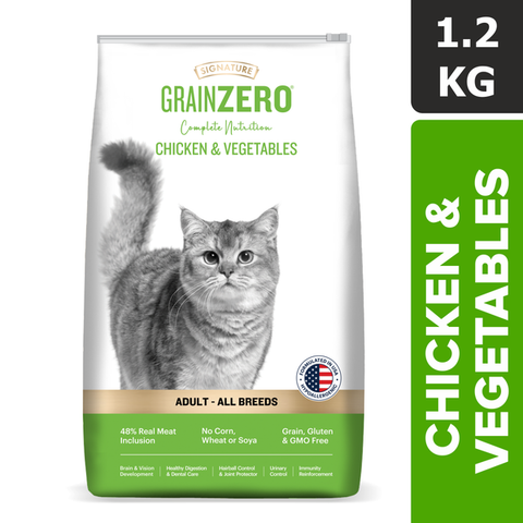 Grain Zero Chicken and Vegetable Adult Cat Dry Food