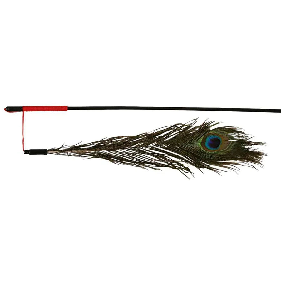 Trixie Playing Rod with Peacock Feather Cat Wand