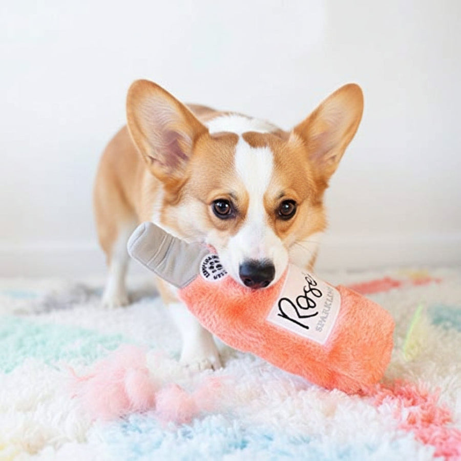 Zippy Paws Happy Hour Rose Crusherz Plush Toy for Dogs