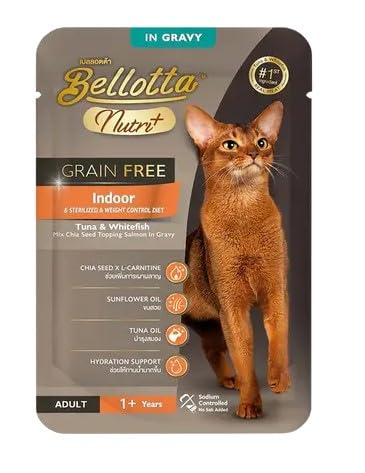 Bellotta Nutri Indoor Tuna Whitefish Mix Chia Seed Wet Food for Cats