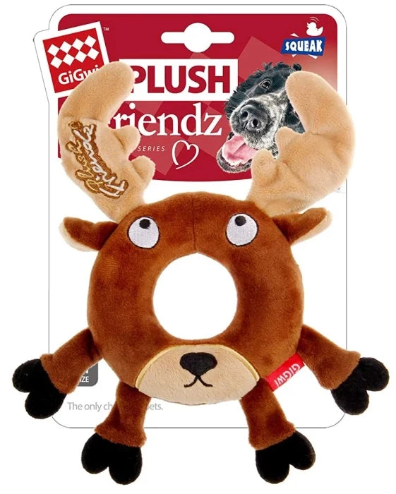 GiGwi Friendz With Foam Rubber Ring and Squeaker Toy for Dogs