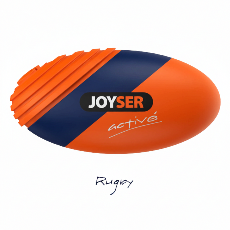Joyser Active TPU Rugby Ball with Squeaker Durable Dog Toy
