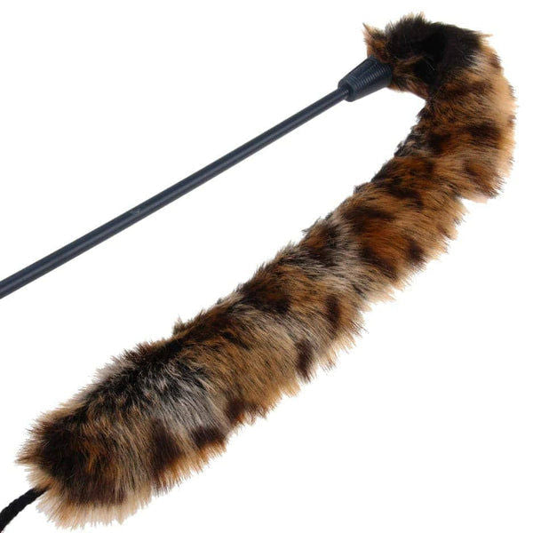 GiGwi Feather Teaser Catwand with Natural Feather Plush Tail Extendable Toy
