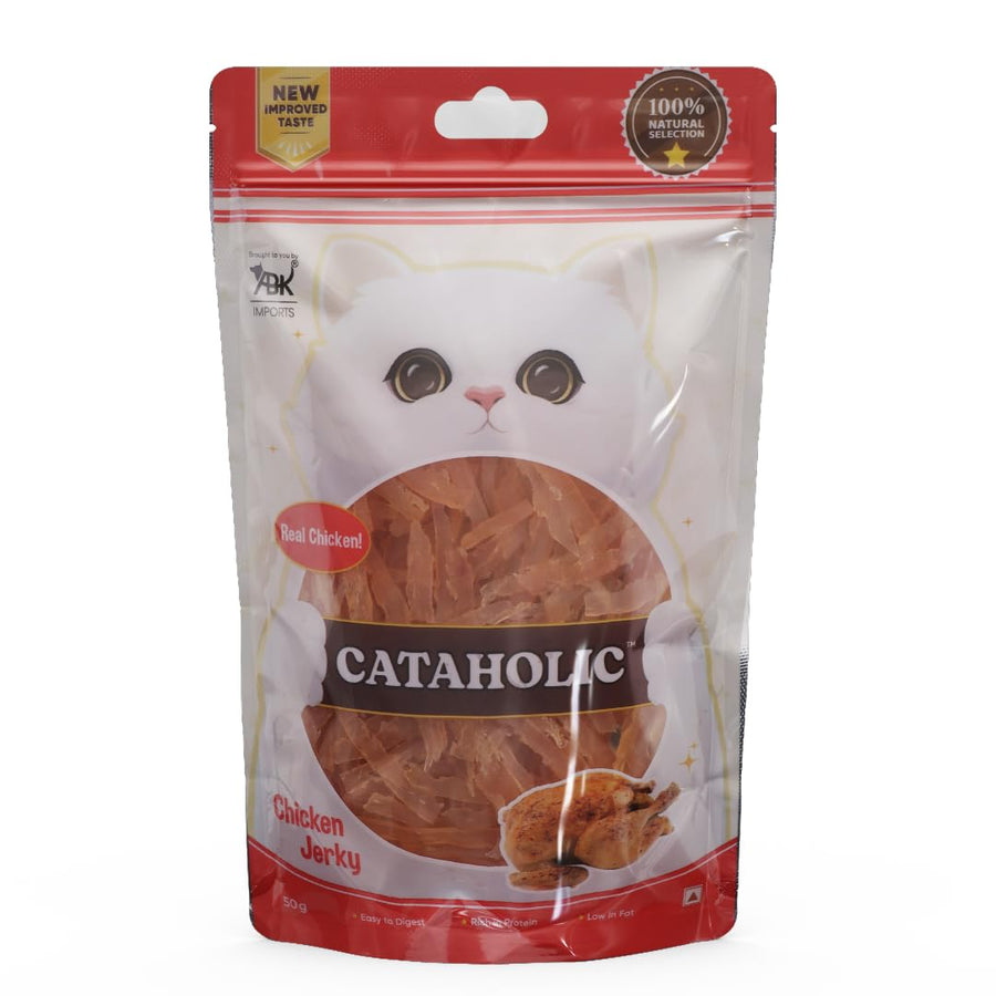 Cataholic Soft Chicken Jerky Sliced Cat Treat