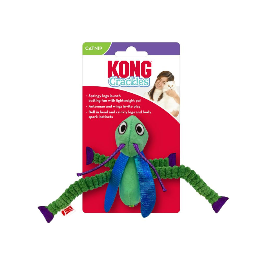 KONG Crackles Grasshopper Cat Toy