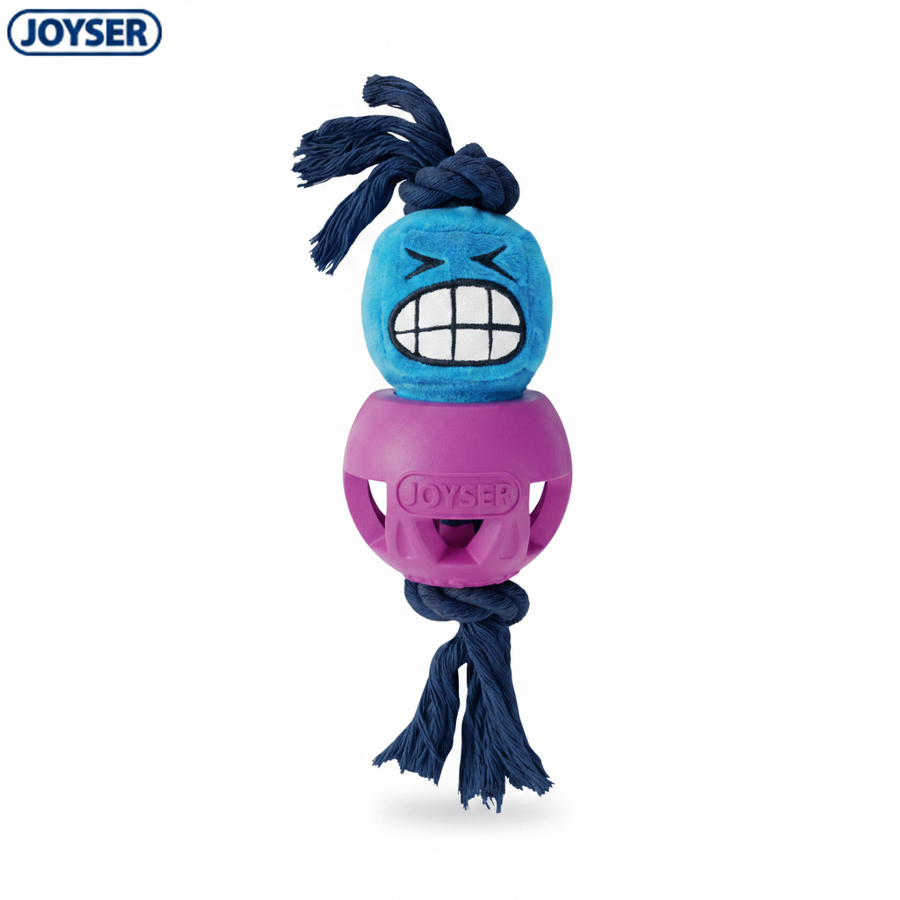 Joyser Cageball with Funhead Interactive Dog Toy