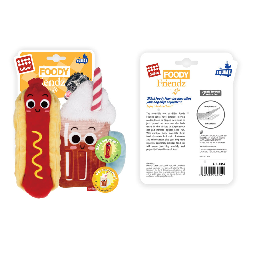 Gigwi Foody Friendz Reversible