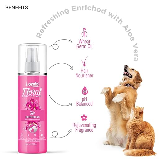 Lozalo Lilly Floral Dogs & Cats Body Splash