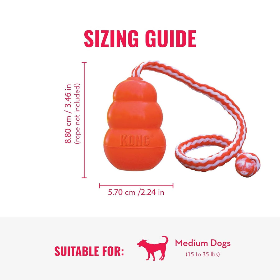 KONG Aqua Durable Natural Rubber Floating Retrieval Toy for Dogs