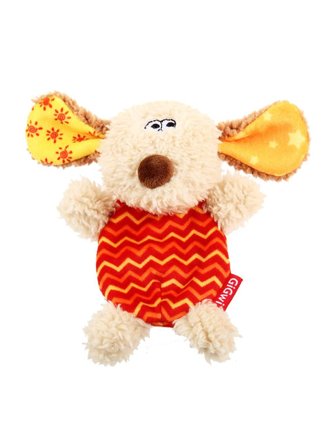 GiGwi Plush Friendz Dog Toy with Refillable Squeaker Dog