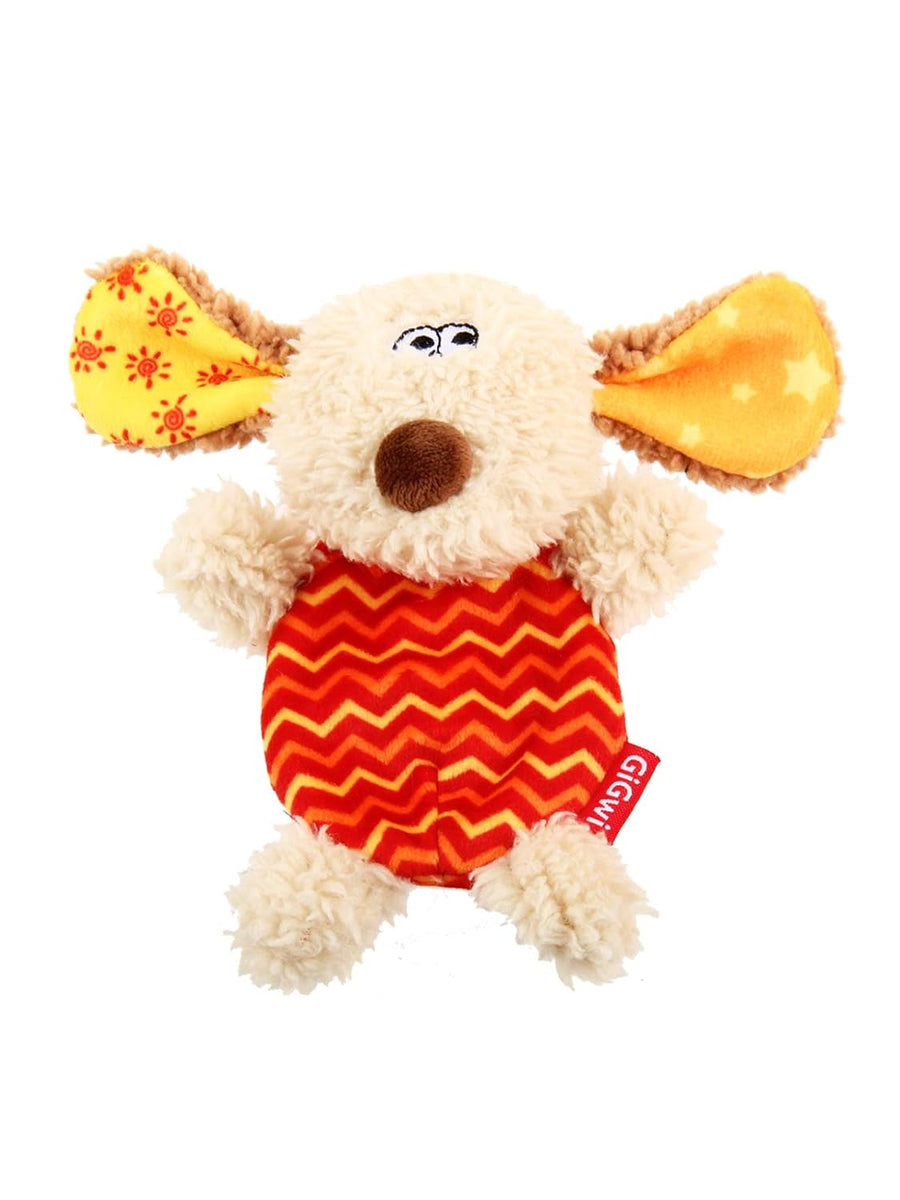 GiGwi Plush Friendz Dog Toy with Refillable Squeaker Dog