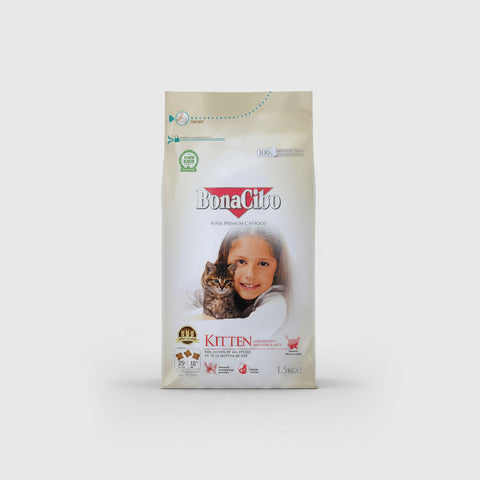 Bonacibo Chicken Kitten Cat Dry Food