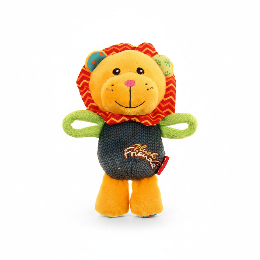 Gigwi Plush Friendz Lion Squeaker Dog Toy