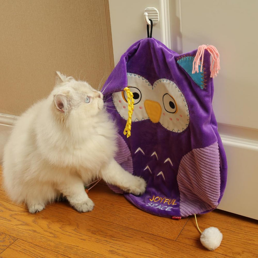GiGwi Joyful Space Owl Toy for Cats