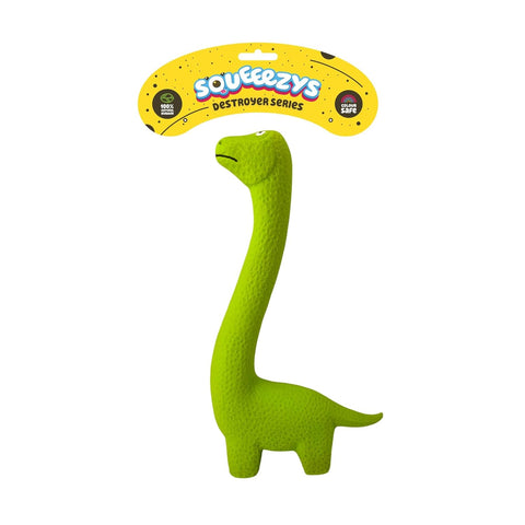 Squeeezys Latex Dino dog toys for large dogs