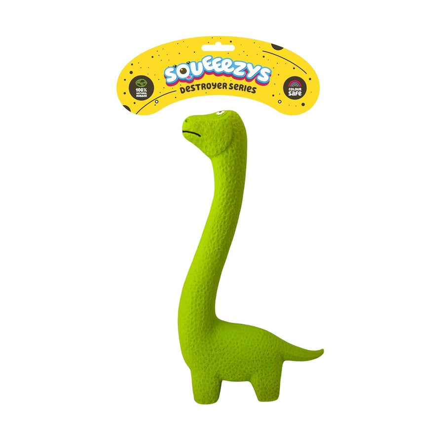 Squeeezys Latex Dino dog toys for large dogs