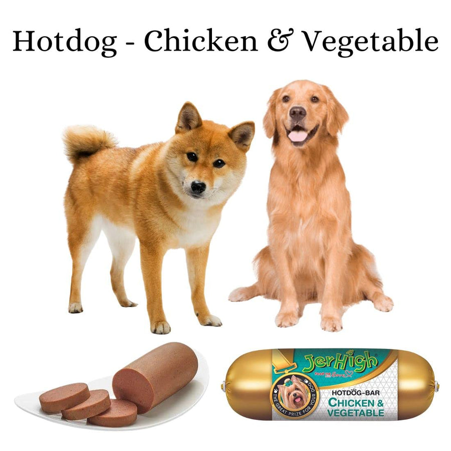 JerHigh Hotdog Bar Dog Treat Chicken & Vegetable