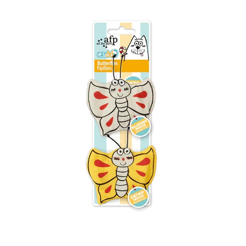 afp Cartoon Butterflies Toy for Cats