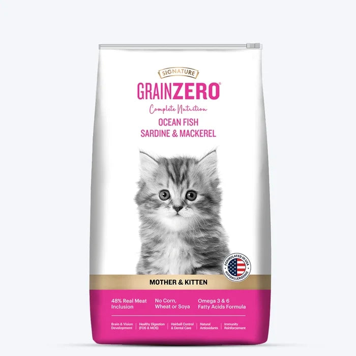 Signature Grain Zero Mother & Kitten Dry Food