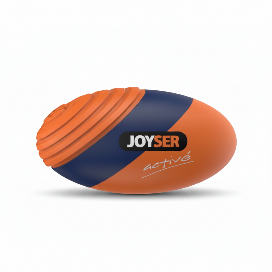 Joyser Active TPU Rugby Ball with Squeaker Durable Dog Toy