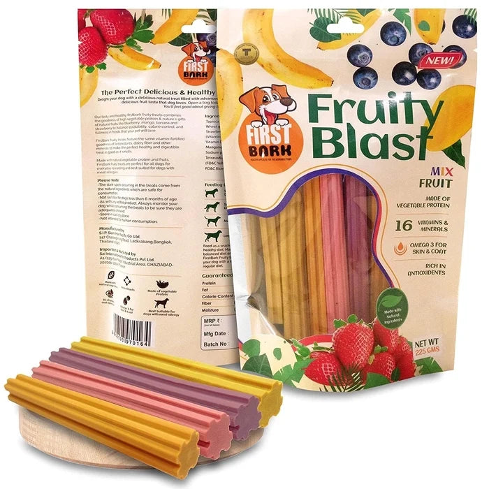First Bark Fruity Blast Twist Dog Treat