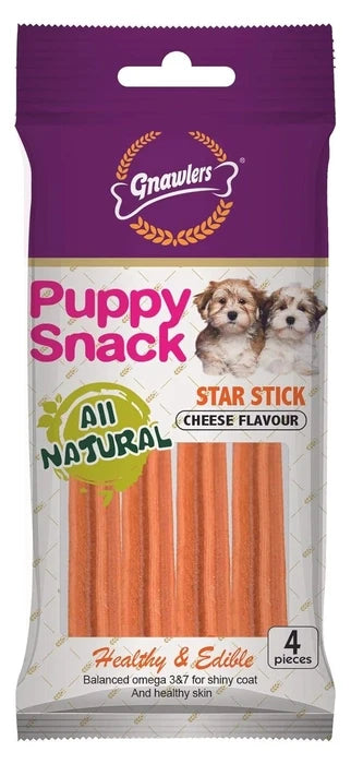 Gnawlers Puppy Snack Star Stick Pouch for Dogs