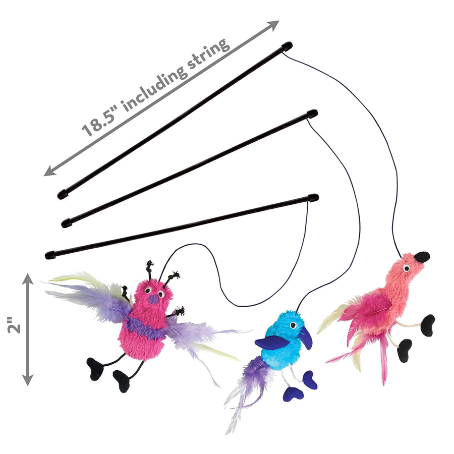 Kong Teaser Feather Interactive Cat Wand
