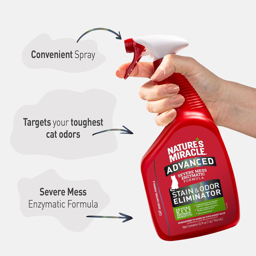 Nature's Miracle Advanced Stain & Odour Remover Spray for Cats
