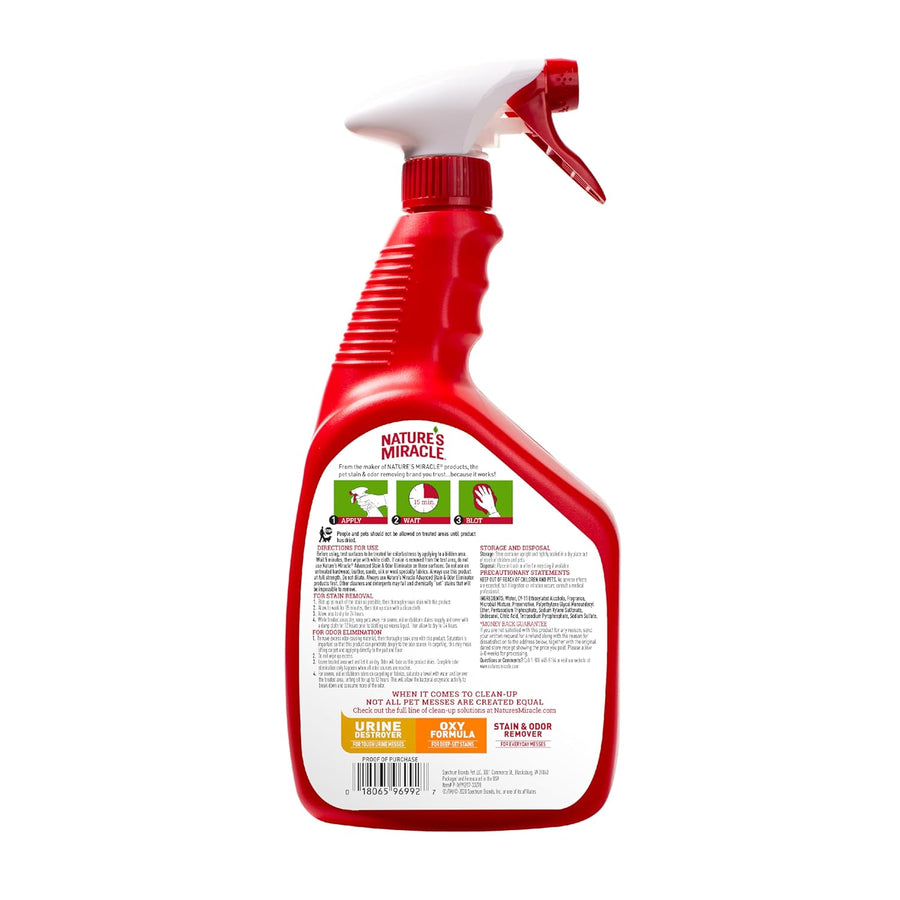Nature's Miracle Advanced Stain & Odour Remover Spray for Cats