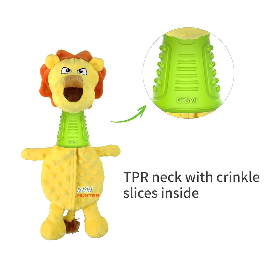 GiGwi Wild Hunter Lion Dog Toy