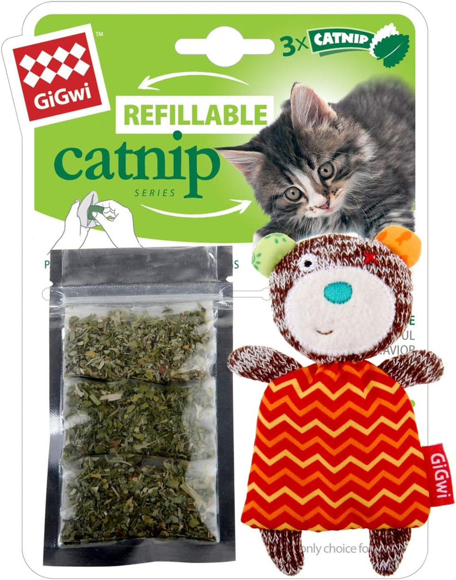 Gigwi Refillable Catnip Bear