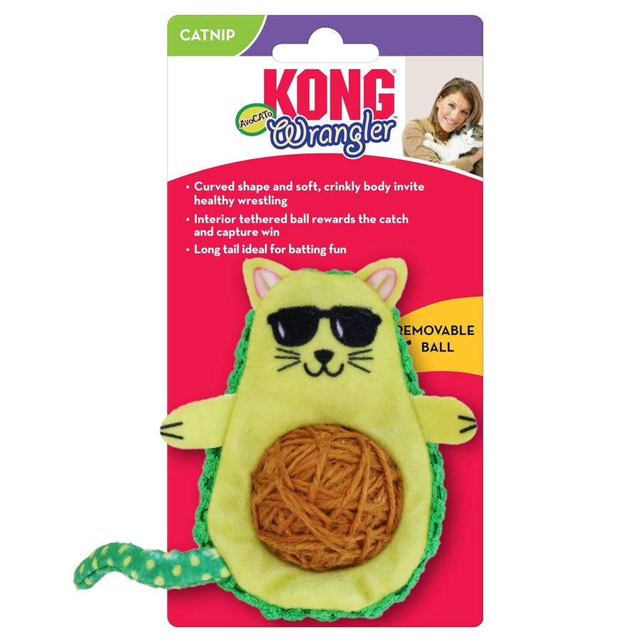 Kong Wrangler Avocato Toy for Cats