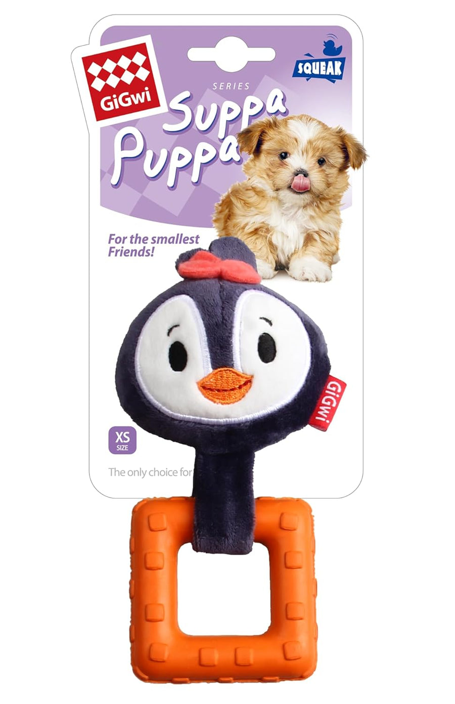 GiGwi Suppa Puppa Ring Penguin Toy