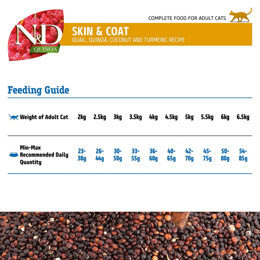 N&D Quinoa Skin & Coat Quinoa Adult Cat Dry Food