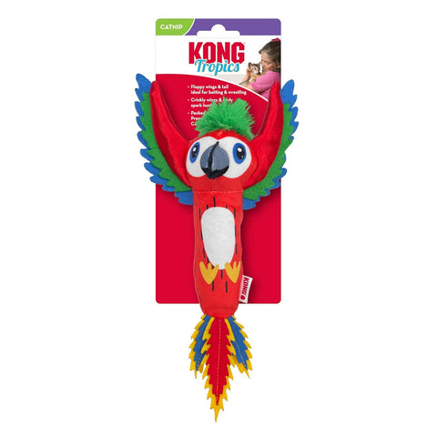Kong Tropics Bird Interactive Plush Toy for Cats