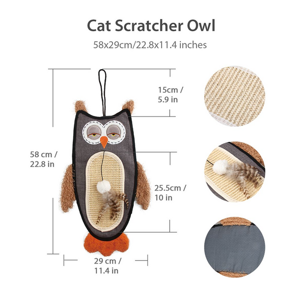 GiGwi Cat Scratcher with Catnip Alligator Toy for Cats