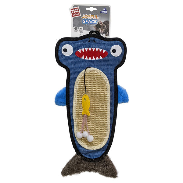 GiGwi Cat Scratcher with Catnip Alligator Toy for Cats