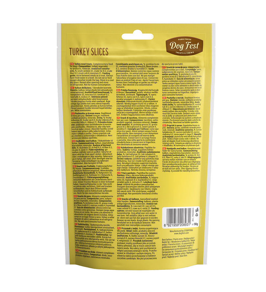 Dog Fest Turkey Slices Dogs Treat