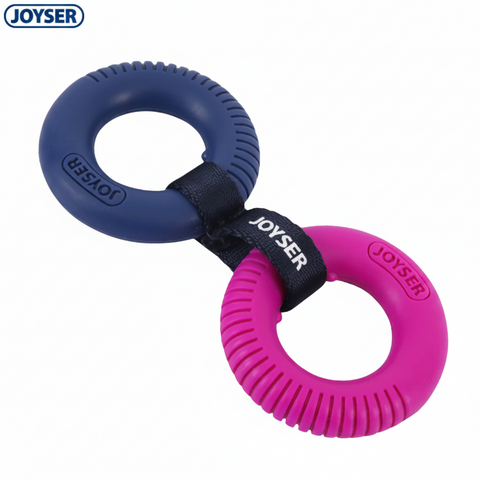 Joyser Two TPR Rings Durable Chew and Tug Toy for Puppies