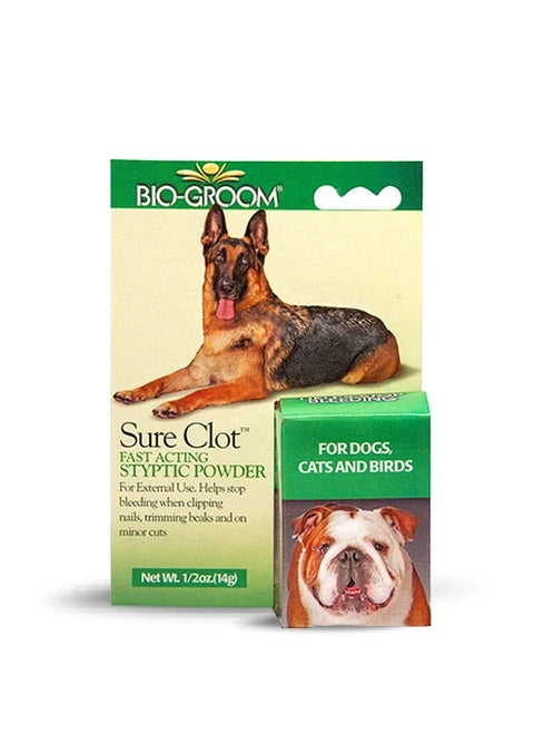 Bio Groom Sure Clot Fast Acting Styptic Powder for Dogs