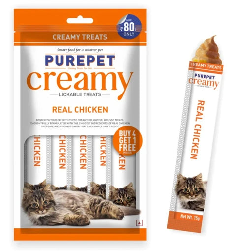 Purepet Real Chicken Cat Creamy Treats
