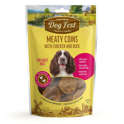 Dogfest Meaty Coins With Chicken and Duck Dog Treat