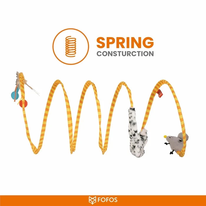 Fofos Safari Spiral Cat Toy Tunnel