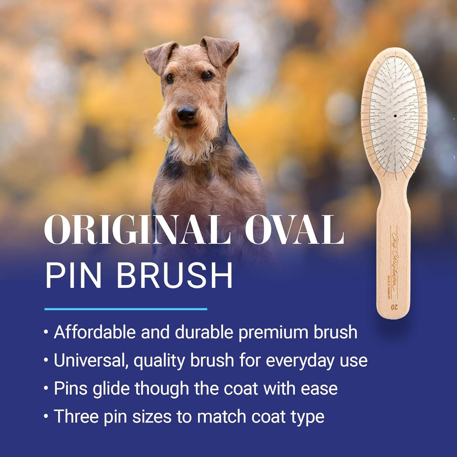 Chris Christensen Oval Pin Brush for Dogs