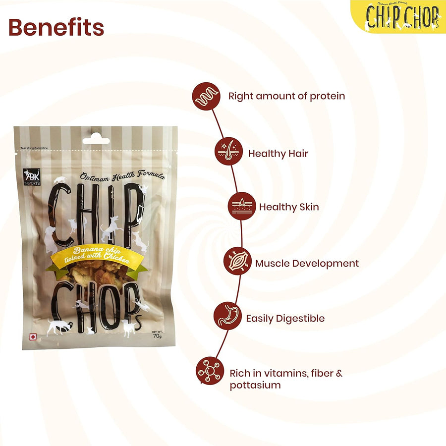 Chip Chops Banana with Chicken Dog Treat