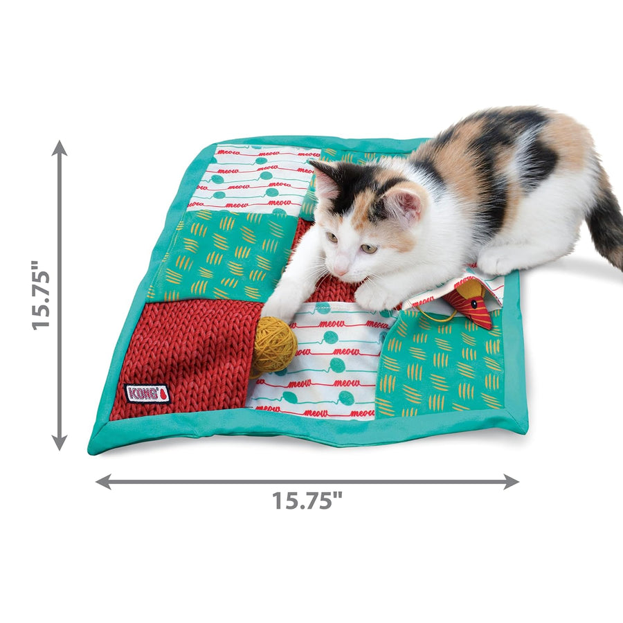 KONG Puzzlements Pockets With Catnip Interactive Toy For Cat