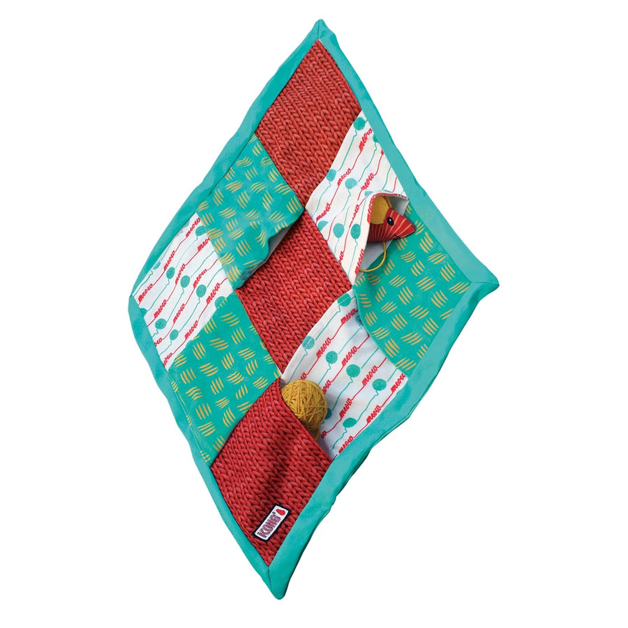 KONG Puzzlements Pockets With Catnip Interactive Toy For Cat