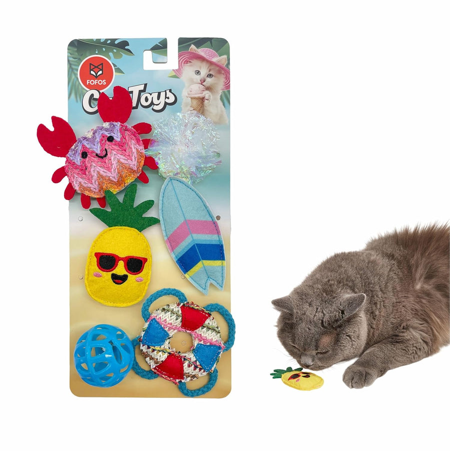 Fofos Sealife 6 Pack Catnip Cat Toy